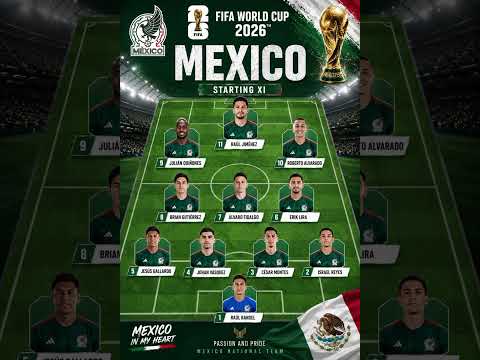 MEXICO Starting XI #football #worldcup