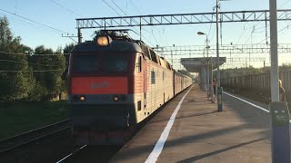 Чешский электровоз ЧС7-229 |Петелино