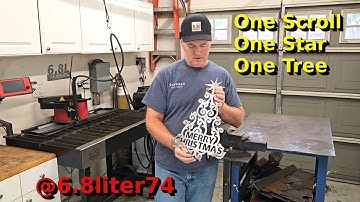 Een kerstboom met rolwerk snijden met mijn ArcDroid CNC-plasmasnijder | Inkscape Design Tutorial