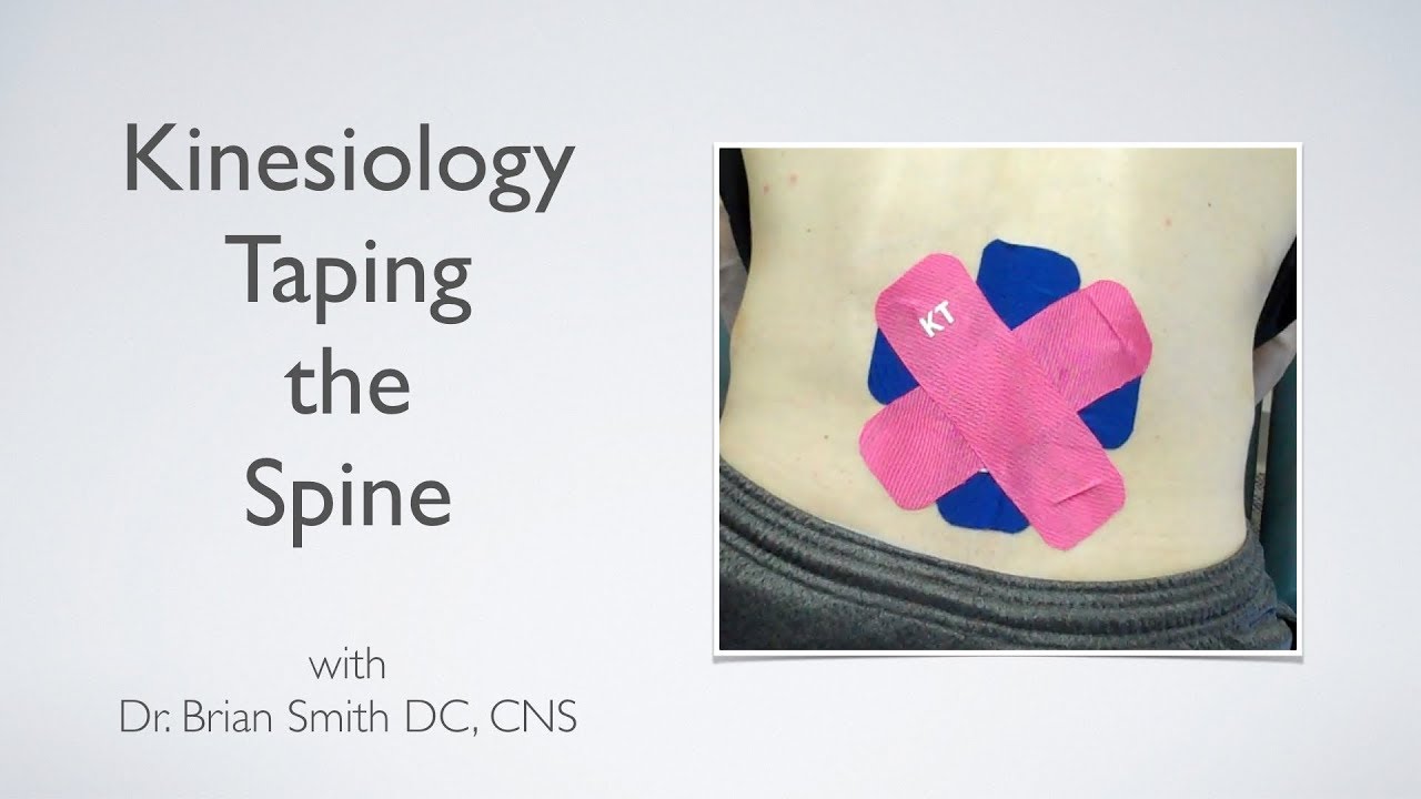 Kinesiology Taping the Spine - Dr. Brian Smith DC Manahawkin Chiropractor