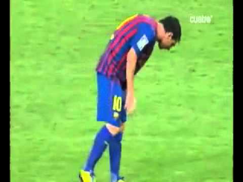 Lionel Messi vomitó durante el juego ante Real Madrid 2011