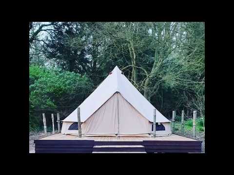 Pallet Deck / Bell Tent Base . Pallet Patio - Reclaimed wood. First Project.