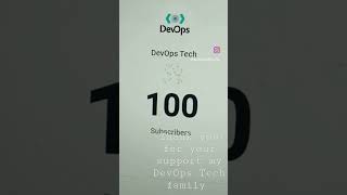 Thank you so much all my DevOps Tech family.......       #aws #cloud #devops #youtube #shorts