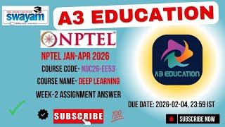 NPTEL Deep Learning Week 2 Assignment Answers | noc26-ee53