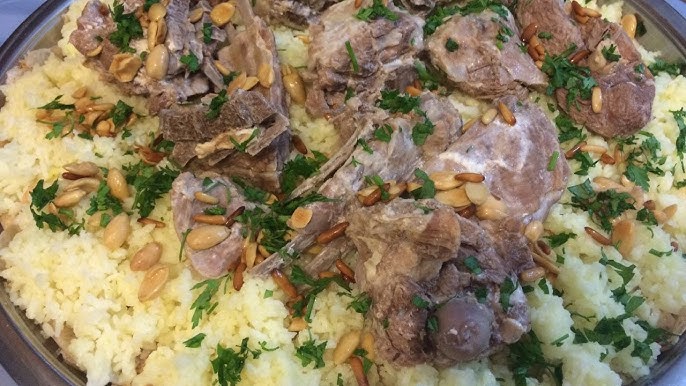 طبخ الأرز واللحم