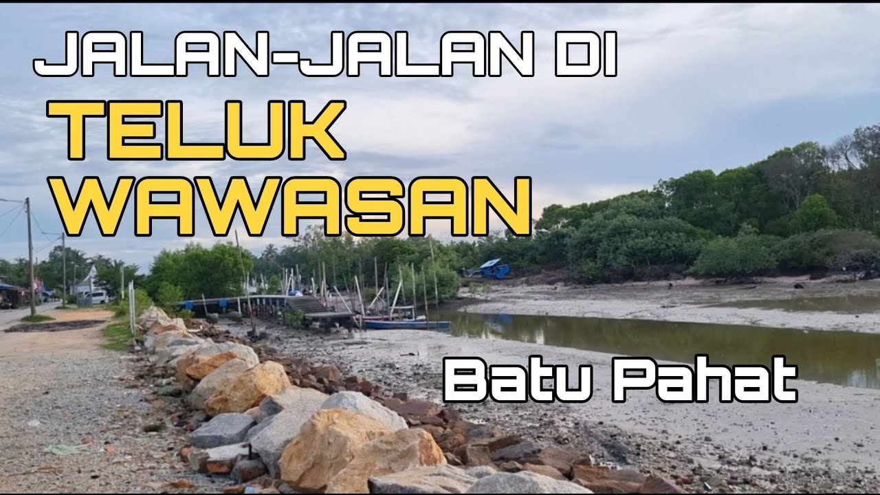 Jalan-jalan di Pantai Teluk Wawasan Batu Pahat