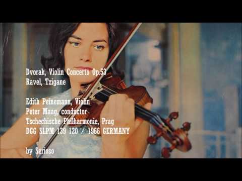 Dvorak, Violin Concerto, Ravel, Tzigane, Edith Peinemann,Violin