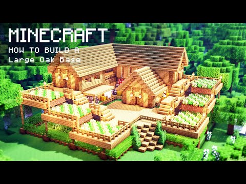 Minecraft: How To Build a Large Oak Wood Survival Starter House