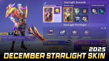DECEMBER 2025 STARLIGHT SKIN - ALL REWARDS IN DECEMBER STARLIGHT SKIN | ML LEAKS