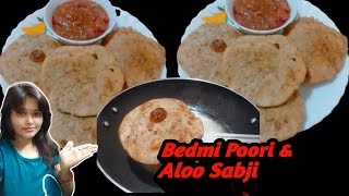 Bedmi Poori Aloo Sabji Recipe|Mathura Special BedmiPoori Recipe|Breakfast Recipe|SayantisKitchen