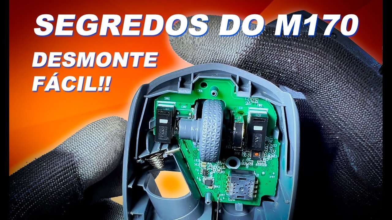 SEGREDOS DO MOUSE LOGITECH M170 | Desmonte Fácil!
