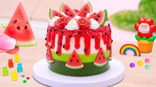 Sandía Súper Dulce 🍉 Fresca, Suave y Muy Encantadora | Mini Cake Rainbow