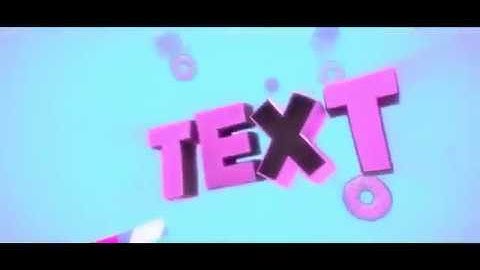 Free Intro Template: 2.5D Text -Cinema 4D/After Effects- #54