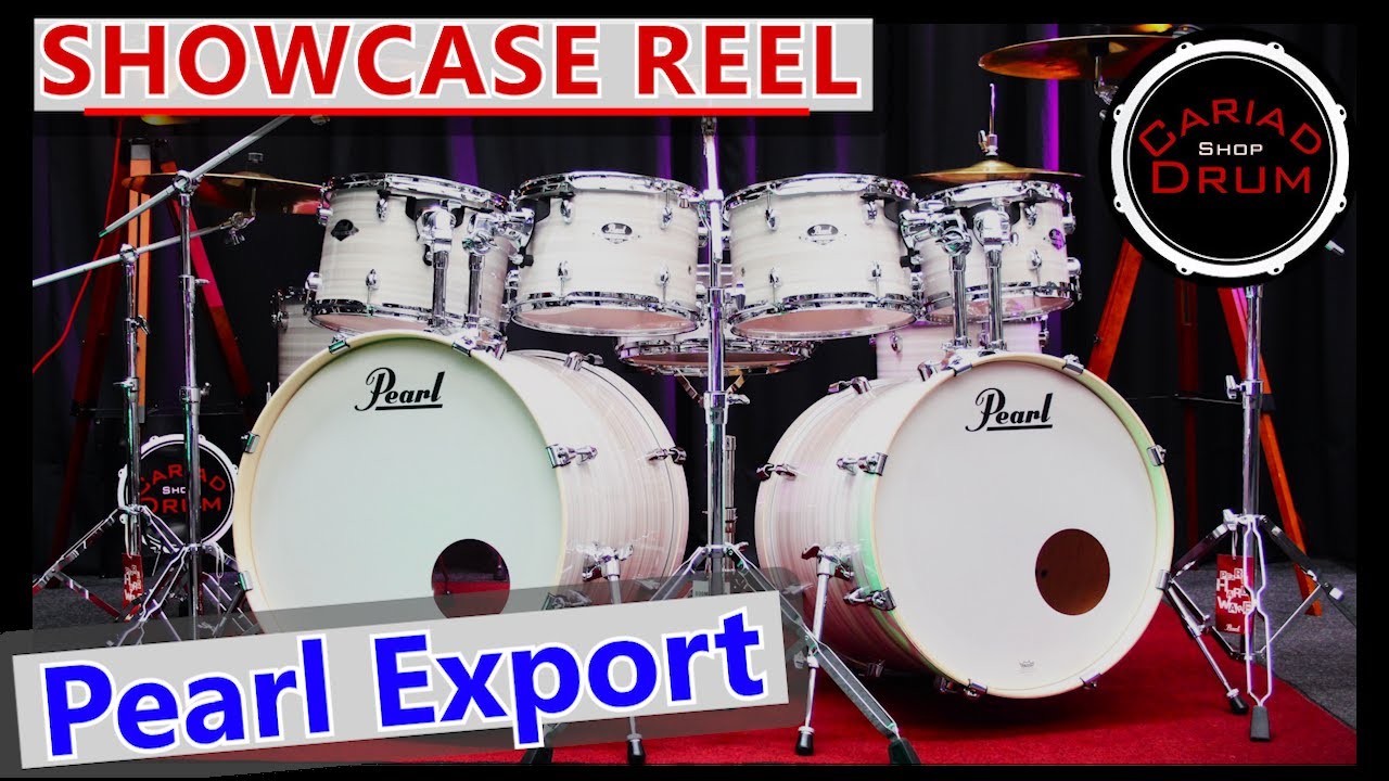 Pearl Export Fusion Extra Tom 6pc Drum Kit - Slipstream White