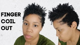 How to Style Finger Coils on a Tapered TWA