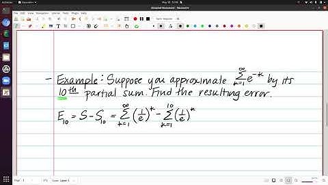 Error Bounds - Approximating Sums