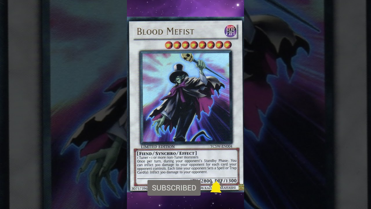 yugioh blood mefist deck (YCSW-EN004) (Yu-Gi-Oh! Championship Series Prize Cards) – stardust dragon duel academy Extremely Rare Cards Edition -