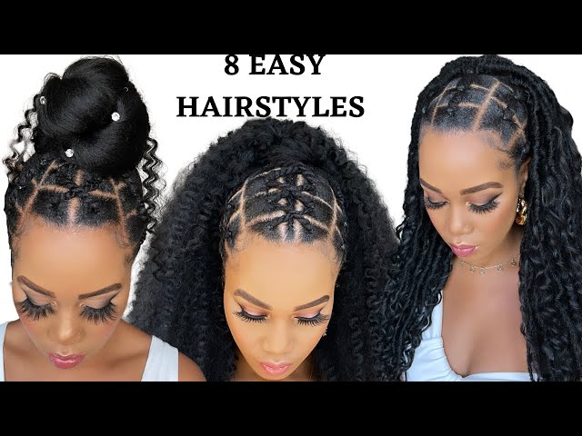 🔥QUICK & EASY RUBBER BAND HAIRSTYLE ON NATURAL HAIR / TUTORIALS /  Protective Style / Tupo1 