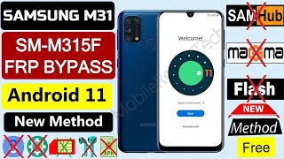 SAMSUNG M31 FRP Bypass Android 11 2021 | M315f frp android 11 Google Account Lock Bypass Android 11