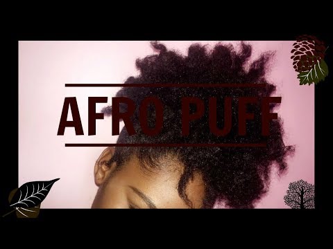 AFRO PUFF 4c HAIR IN 3 MIN. | COIFFURE BACK TO SCHOOL  | BAMBIII