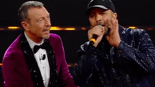 Sanremo 2022 - Checco Zalone canta Poco Ricco poi interpreta il virologo cugino di Albano