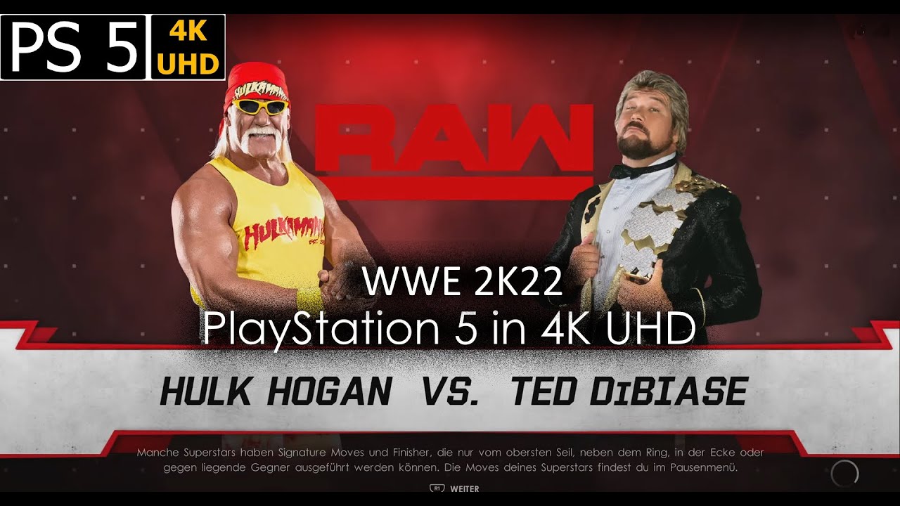 WWE 2K22 Hulk Hogan vs Ted DiBiase w. Entrance PS5Share 4K UHD