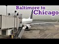 Full Flight: United Airlines B737-800 Baltimore to Chicago (BWI-ORD)