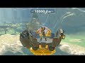 【ゼルダの伝説BotW】鳥人間チャレンジ 潜水部門 10000m