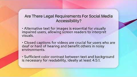 Are There Legal Requirements For Social Media Accessibility? - Everyday-Networking