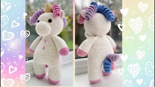 Unicorn crochet teddy/ Amigurumi unicorn/ crochet unicorn/ crochet stuff toy/ unicorn crochet.