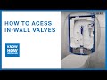 Geberit in-wall concealed cisterns - How to access valves for service