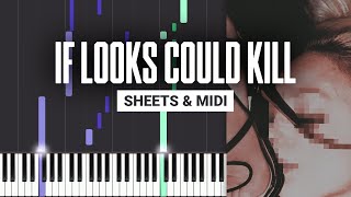if looks could kill - Destroy Lonely - Piano Tutorial - Sheet Music & MIDI