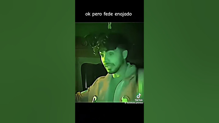 Fede enojado