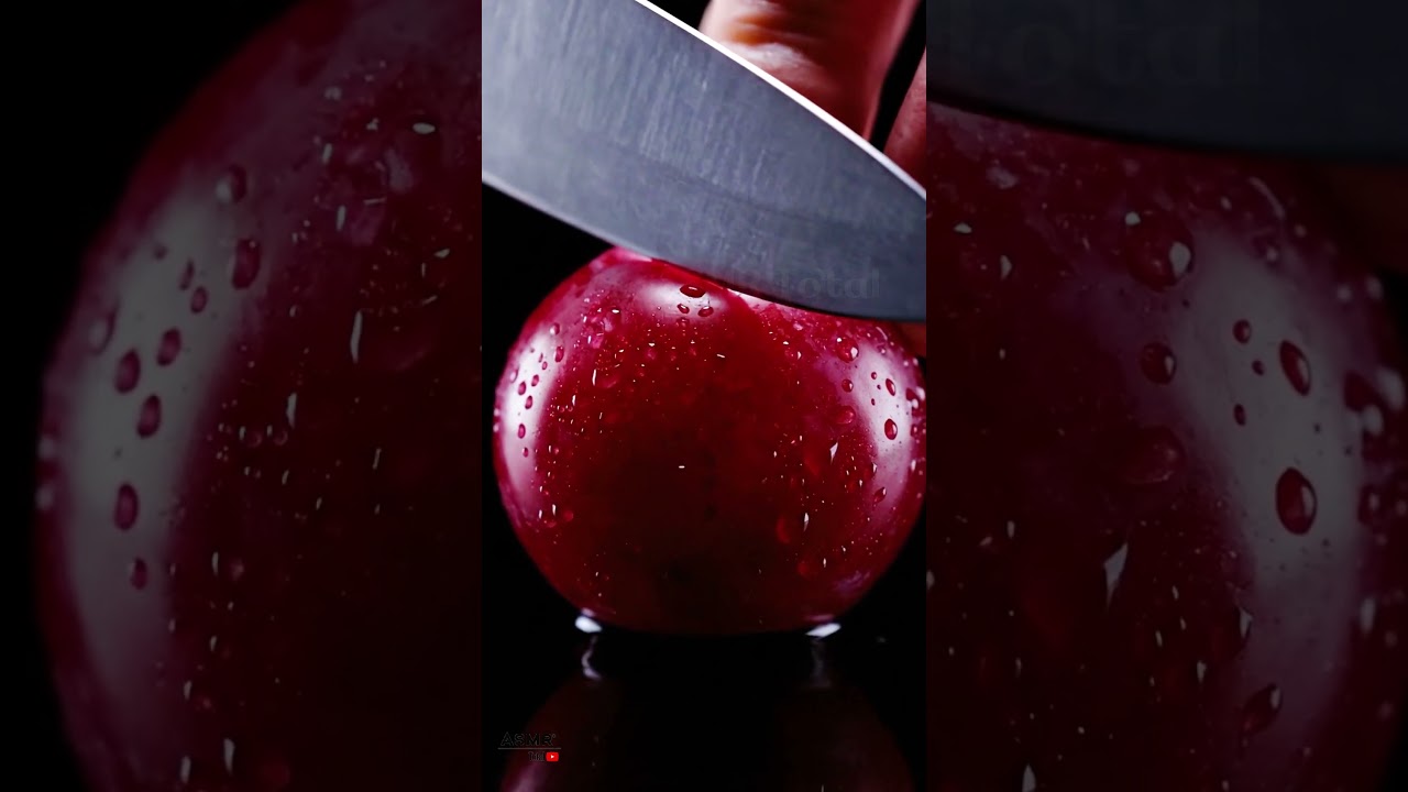 AI-Enhanced ASMR: Plum Fruit Cutting That Feels Almost Real