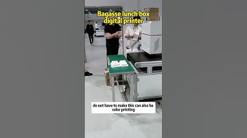 Bagasse Plate Digital printer - Easily print lunch boxes and customize plates without plate making