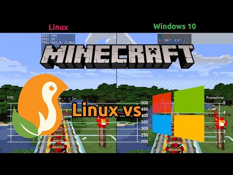 Minecraft Benchmark - Linux vs Windows