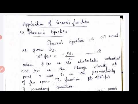 Solution of Poisson