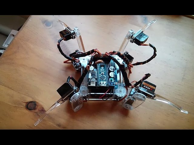 SunFounder Crawling Quadruped Robot DIY Kit for Arduino with Nano Board Remote Control 