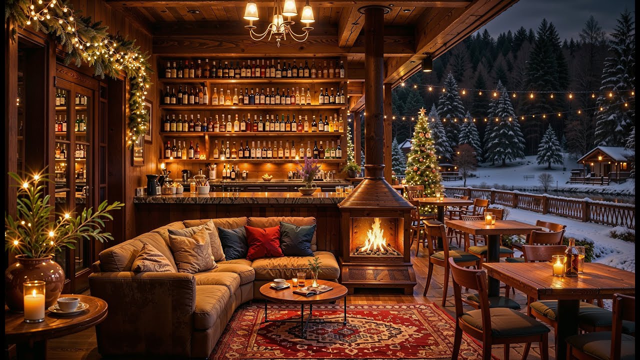 Cozy Winter Jazz by the Fireplace 🎷🔥 | Smooth Jazz Café Ambience