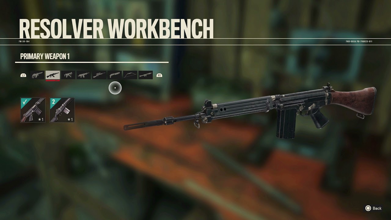 Far Cry 6 Resolver Workbench - Upgrade Weapons Gameplay