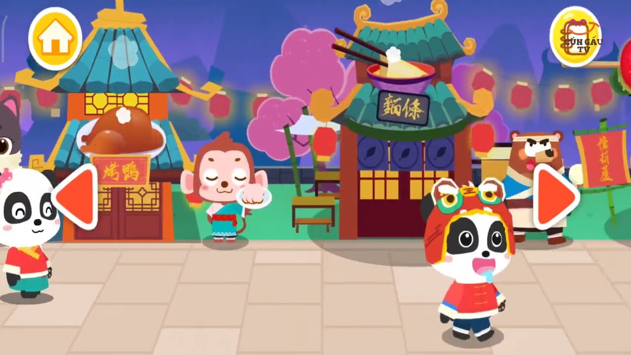 Gấu Trúc Kiki Thưởng Thức Ẩm Thực Trung Hoa | Babybus Ẩm Thực Trung Hoa