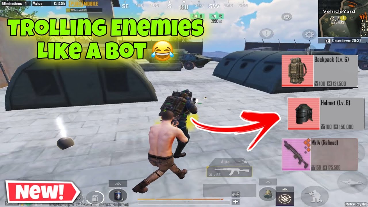 Metro Royale Trolling The Enemies Like a Bot  / PUBG METRO ROYALE CHAPTER 14