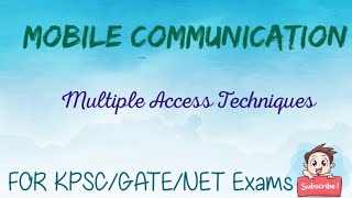 Multiplexing-FDM,SDM,TDM,CDM | KPSC|GATE|UGC NET| Computer Science/ Information Technology