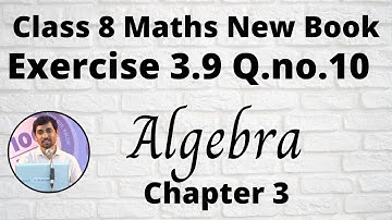 TN 8 Maths Algebra  Exercise 3.9 q.no.10 Algebra Chapter 3  Graph New Book 2020 Tamil AlexMaths