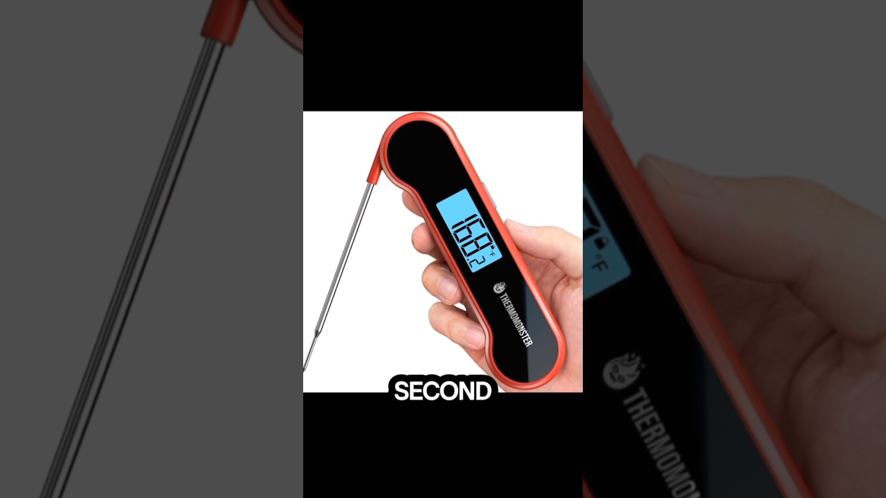 0.5 Sec Instant Read Meat Thermometer 🔥 Best Digital Food Thermometer for BBQ, Grill & Kitchen