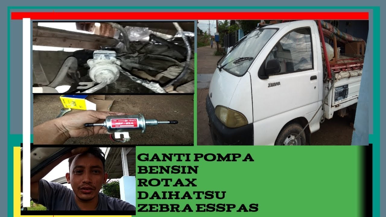 cara Mengganti pompa  bensin rotax zebra Espass mesin mobil mogok.