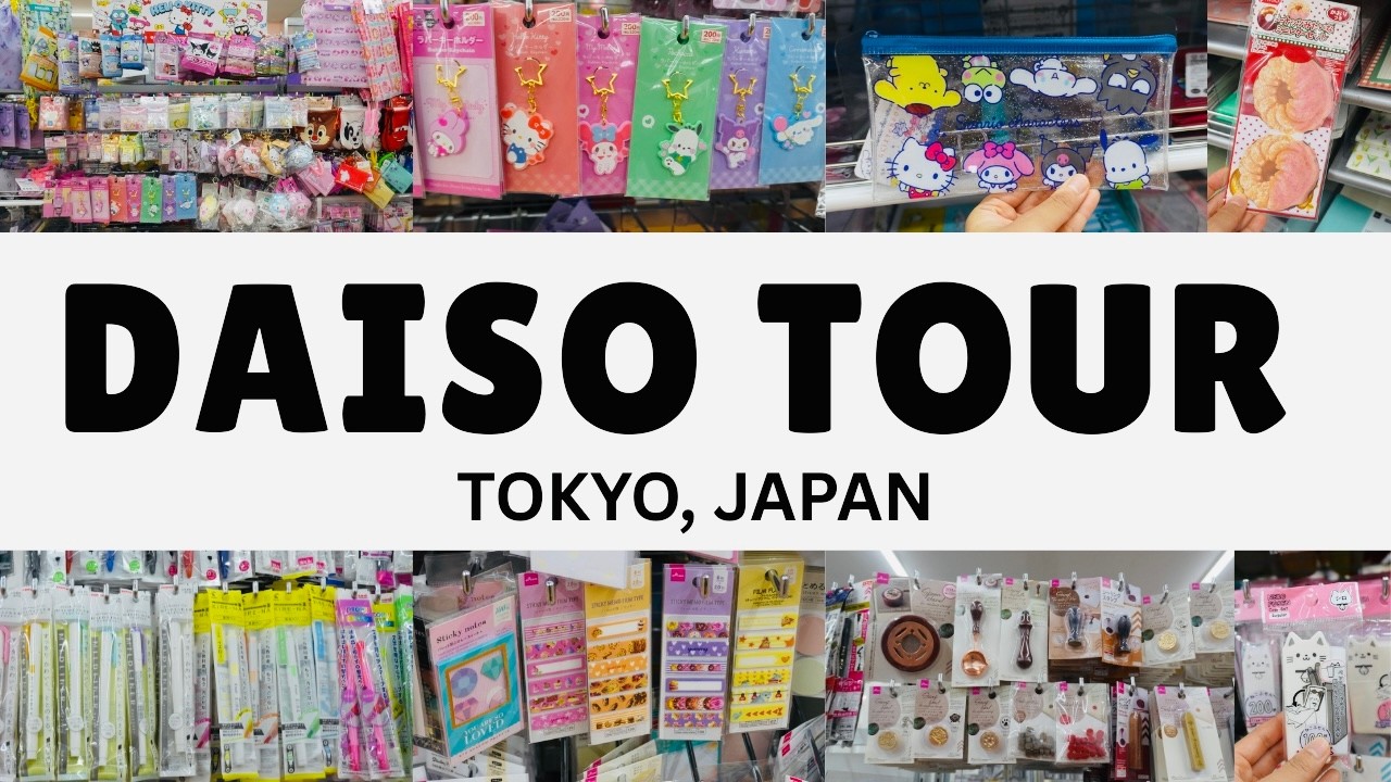 ✨ПОЛНЫЙ тур по Японии Daiso: все канцелярские товары + новинки Sanrio 2025✨💌🩷