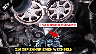 DIY Opel Zahnriemen wechseln + Wasserpumpe Z16XEP Meriva A , Zafira B, Vectra C und Astra H