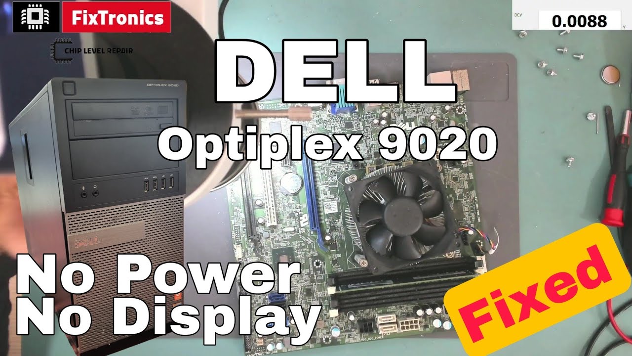 Dell Optiplex 9020 No Power No Display repair - YouTube