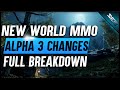 Amazon's ❄️NEW WORLD MMO ALPHA 3 CHANGES BREAKDOWN  (Combat, Equipment & Crafting, Attributes)